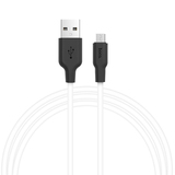 Кабель USB HOCO (X21) microUSB (черно/белый)
