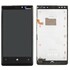 Дисплей для Nokia 920 Lumia + touchscreen, чёрный, с передней панелью