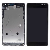 Дисплей для Microsoft 535 Lumia Dual SIM + touchscreen (CT2S1973FPC-A1-E). чёрный, с передней панелью, оригинал (Китай)