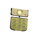Клавиатура Nokia 6700 Classic, золотистая, с русскими буквами