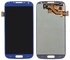 Дисплей для Samsung i9500 Galaxy S 4 + тачскрин + рамка (черный/синий) (copy LCD)