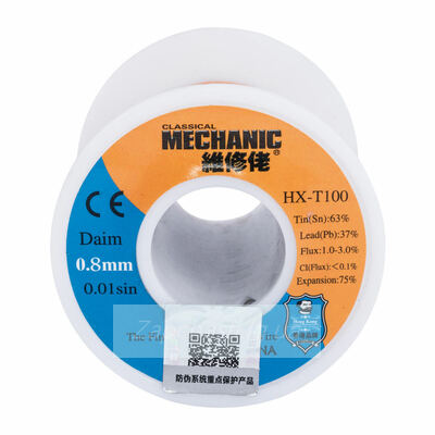 Припой в проволоке MECHANIC HX-T100 диаметр 0.8мм 55грамм c флюсом