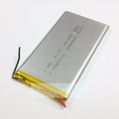 АКБ для China-Tablet PC 7", 8", (Li-ion 3.7В 3000мА·ч), (125х66х3,7 мм)