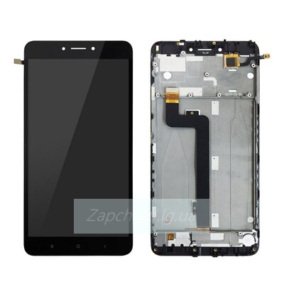 Дисплей для Xiaomi Mi Max 2 + тачскрин + рамка (черный) ORIG