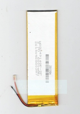 АКБ для China-Tablet PC 7", 11 мм, 4,0 мм, 100 мач, 20 мм, 3,7 в, Li-ion