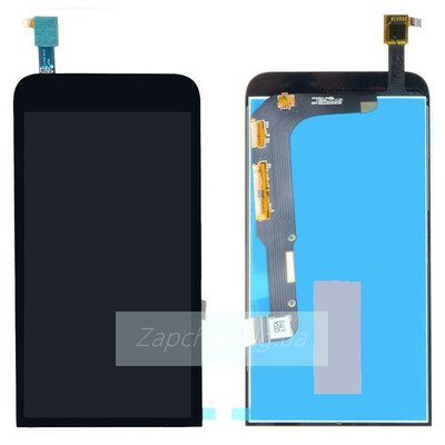 Дисплей для HTC 616 Desire Dual Sim + touchscreen, чёрный, с передней панелью