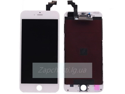 Дисплей для iPhone 6 + тачскрин белый с рамкой MP+