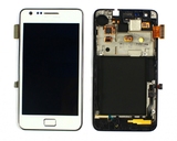 Дисплей для Samsung i9100 + тачскрин с рамкой (белый)