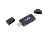Кардридер VIXION AD63 SD/MicroSD с разъемами USB, Micro USB, Type C