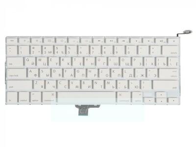 Клавиатура для Apple для MacBook 13 A1342 Белая, для Late 2009 Mid 2010, прямой Enter RUS