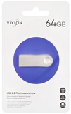Накопитель USB Flash 64GB 2.0 VIXION Zinc Alloy (серебро)