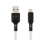 Кабель USB VIXION (K27m) microUSB (1м) (белый)