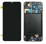Дисплей для Samsung A205 Galaxy A20 в рамке + тачскрин (черный) ОРИГ100%