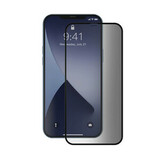 Защитное стекло Премиум для iPhone 12/12 Pro Черное (Закалённое+, полное покрытие)