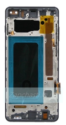 Дисплей для Samsung G975F Galaxy S10 Plus в рамке + тачскрин (черный) 100%