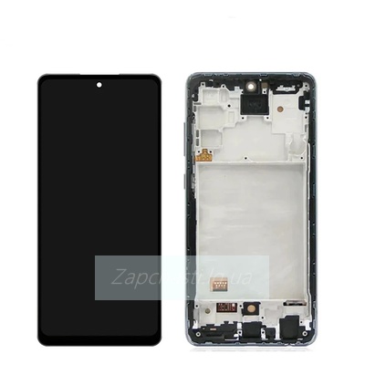 Дисплей для Samsung A725F (A72) в рамке+ АКБ + тачскрин (черный) ОРИГ100%