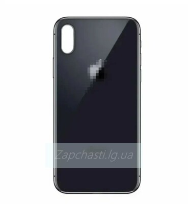 Задняя крышка для iPhone Xs Серый (широкий вырез под камеру)