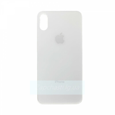 Задняя крышка для iPhone Xs Белый (широкий вырез под камеру)
