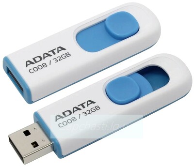 Накопитель USB 32Gb ADATA C008 (AC008-32G-RWE) Blue