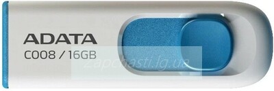 Накопитель USB 16Gb ADATA C008 (AC008-16G-RWE) WHITE