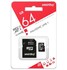 Карта памяти MicroSD 64GB Smartbuy Class 10 c SD адаптер