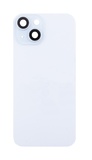 Задняя крышка для iPhone 15 в сборе со стеклом камеры Голубой (стекло, MagSafe, логотип) ORIG