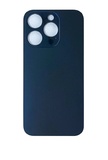 Задняя крышка для iPhone 15 Pro в сборе со стеклом камеры Черный (стекло, MagSafe, логотип) ORIG