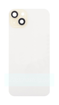 Задняя крышка для iPhone 15 Plus в сборе со стеклом камеры Желтый (стекло, MagSafe, логотип) ORIG