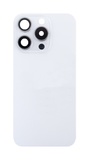 Задняя крышка для iPhone 15 Pro в сборе со стеклом камеры Белый (стекло, MagSafe, логотип) ORIG