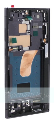 Дисплей для Samsung S918B Galaxy S23 Ultra в рамке + тачскрин (лавандовый) 100%
