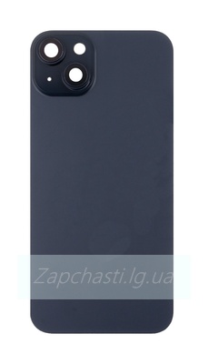 Задняя крышка для iPhone 15 Plus в сборе со стеклом камеры Черный (стекло, MagSafe, логотип) ORIG