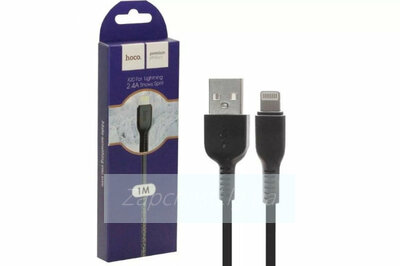 Кабель USB HOCO (X20) для iPhone Lightning 8 pin (1м) (черный)