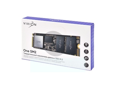 Внутренний SSD M.2 NVMe накопитель Vixion 128Gb One SM2, PCI-E 3.x x4, SMI2263XT, R:1100MB/S, W:900MB/S