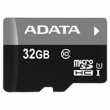Карта памяти MicroSDHC 32GB ADATA  UHS-1 CL10 (AUSDH32GUICL10-RA1) + SD adaptor