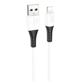 Кабель USB HOCO (X82) - Lightning (для iPhone) (2.4А, силикон, термостойкий) Белый
