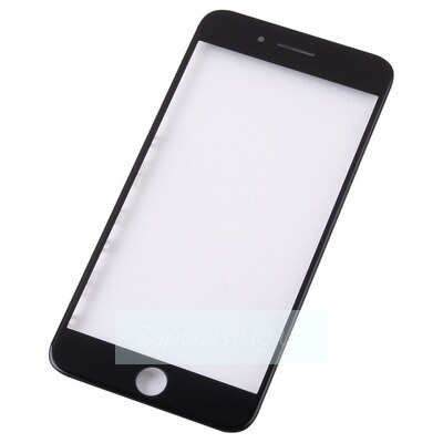Защитное стекло Стандарт для iPhone 7 Plus/8 Plus Черное (Полное покрытие)