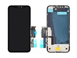 Дисплей для iPhone XR + тачскрин с рамкой + задняя металлическая рамка черный 100% ORIG