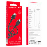 Кабель USB BOROFONE (BX70) microUSB (1м) (черный)