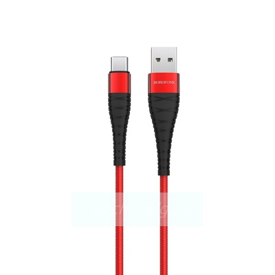 Кабель USB BOROFONE (BX32) Munificent Type-C (1м) (красный)