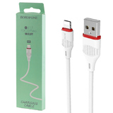 Кабель USB BOROFONE (BX17) Enjoy для iPhone Lightning 8 pin (1м) (белый)
