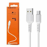 Кабель USB BOROFONE (BX16) Easy microUSB (1м) (белый)