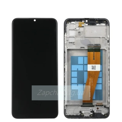 Дисплей для Samsung A037F Galaxy A03s в рамке + тачскрин (черный) (ORIG LCD) GH8121233A (162мм)