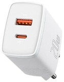 СЗУ Baseus Compact Quick Charger (1-USB/1-PD 20W) (белый) (CCXJ-B02)