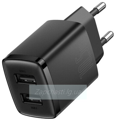 СЗУ Baseus Compact Charger 2U (2-USB/2.1A) 10.5W (черный) (CCXJ010201)