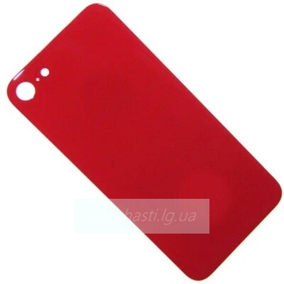 Задняя крышка для iPhone 8 Красный (широкий вырез под камеру) ORIG