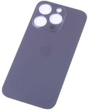 Задняя крышка для iPhone 14 Фиолетовый (стекло, широкий вырез под камеру, логотип)