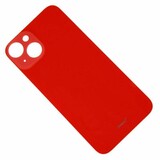 Задняя крышка для iPhone 14 Красный (широкий вырез под камеру)