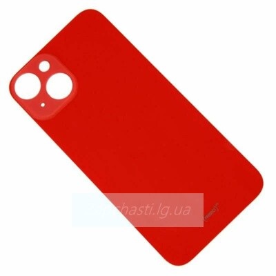 Задняя крышка для iPhone 14 Красный (широкий вырез под камеру)