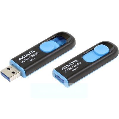 Накопитель USB 3.0 128Gb ADATA UV128 (AUV128-128G-RBE) Black/Blue