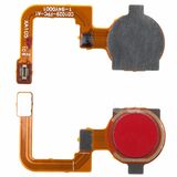 Шлейф для Realme C3 + сканер отпечатка красный